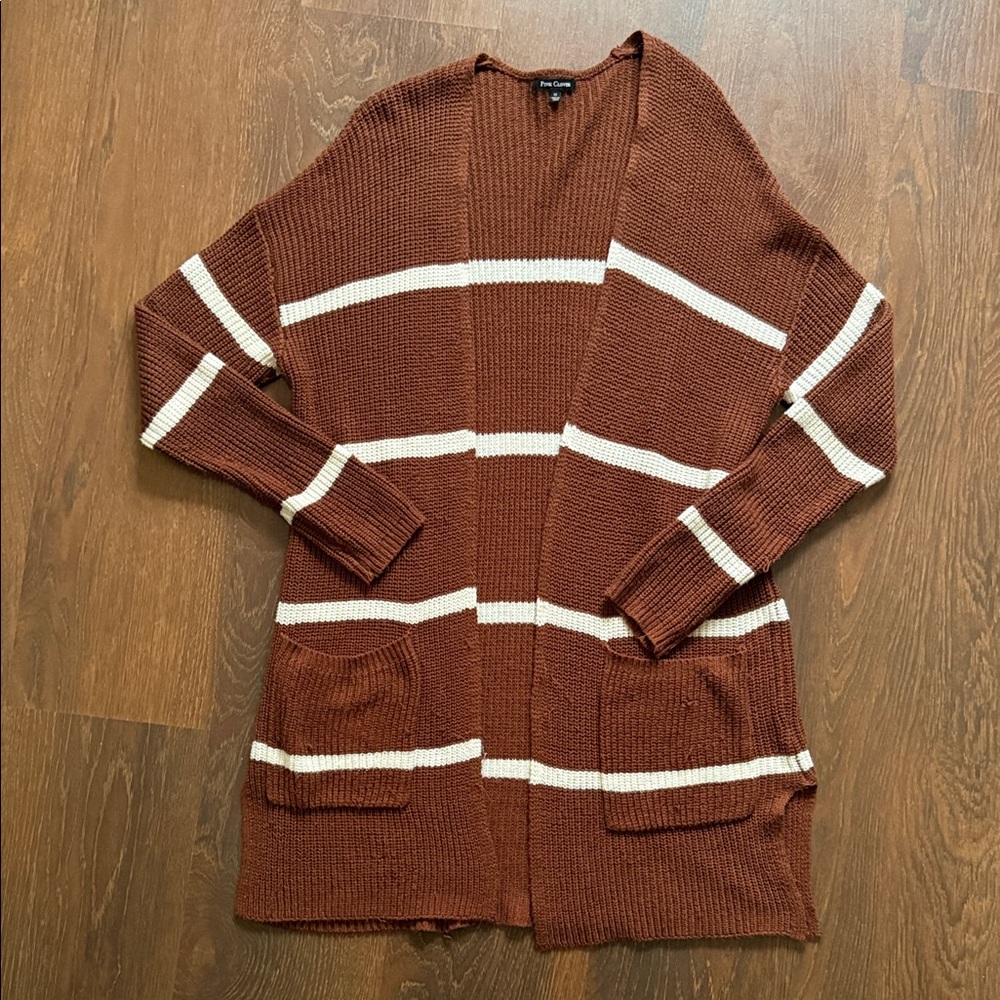 Pink Clover Striped Cardigan